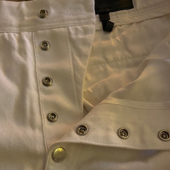 Rag & Bone Branson Snap Button Fly White High Rise Waist Jean Denim Shorts 8 M - Picture 12 of 12